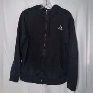 Reebok Black Pullover Fleece with Logo Tag